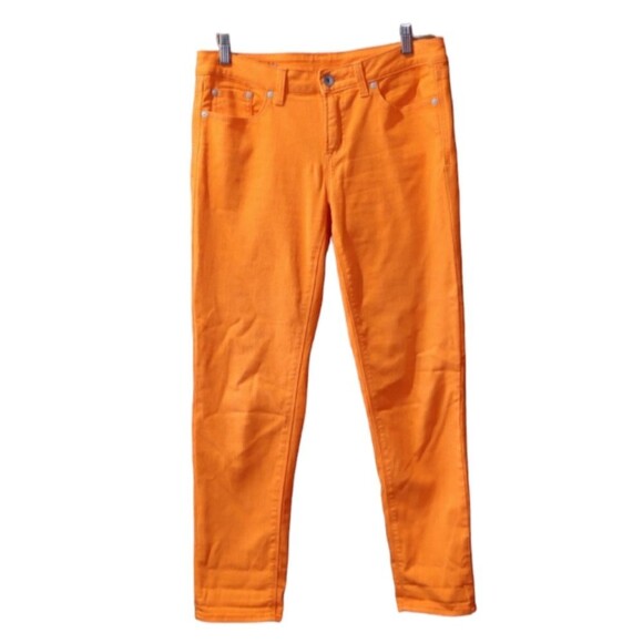 JCP Skinny Ankle Orange Y2K Jean's 29/8 - Picture 1 of 12